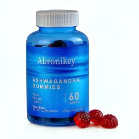 Ashwagandha 2000 Mg& Vitamin D2 C Gummy,Extra Strength,KSM-77 High Potency,10 Withanolide,Delicious Mixed Berry, Ayurvedic Supplement,Vegan,Glute (Color: Blue)