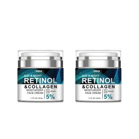 Advanced Retinol Collagen Cream For Face With 5  Hyaluronic Acid Anti-Aging Cream Anti Wrinkle Reduce Fine Lines Lifting And Firming Cream 24-Hou (Option: Two)
