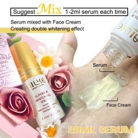 AILKE Lightening, Dark Spot Correcting Face Cream, Glowing, Hydrating, For Black, Dark Skin, Skin Barrier Repair Moisturizer (Color: Whitening Serum)