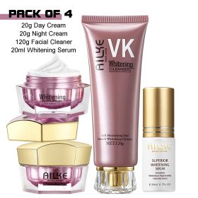 AILKE Lightening, Dark Spot Correcting Face Cream, Glowing, Hydrating, For Black, Dark Skin, Skin Barrier Repair Moisturizer (Color: Pack of 4)