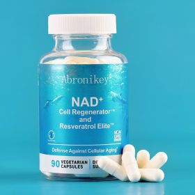 Abronikey NAD Cell Regenerator And Resveratrol Elite - Nads Niacinamide Riboside Supplement - With Trans- Resveratrol, Quercetin - Energy,Focus- (Color: Blue)