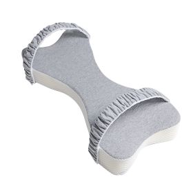 Memory Cotton Side Sleeping Knee Pillow (Color: LIGHT GREY)